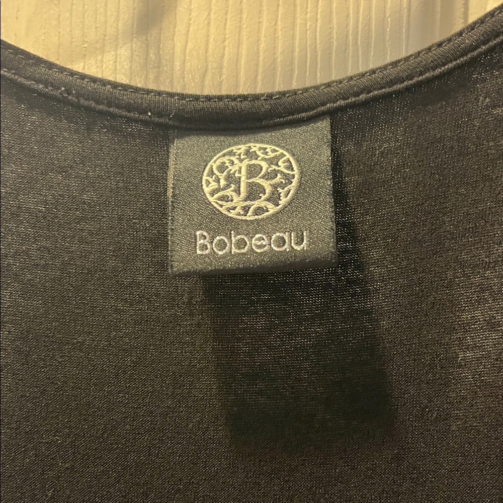 Bobeau Black Ruffle Tank Top - Picture 3 of 5